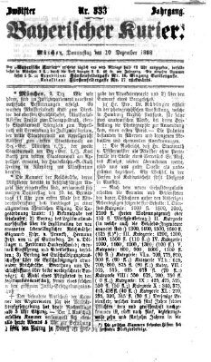 Bayerischer Kurier Donnerstag 10. Dezember 1868