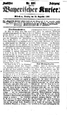 Bayerischer Kurier Dienstag 15. Dezember 1868