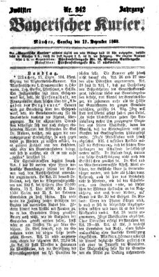 Bayerischer Kurier Samstag 19. Dezember 1868