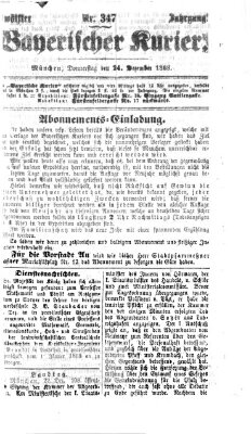 Bayerischer Kurier Donnerstag 24. Dezember 1868