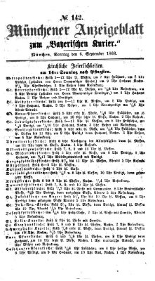 Bayerischer Kurier Sonntag 6. September 1868