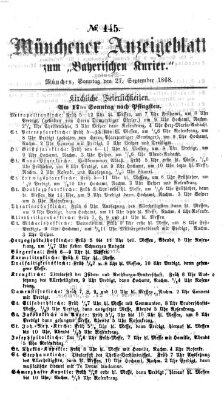 Bayerischer Kurier Sonntag 27. September 1868