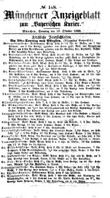 Bayerischer Kurier Sonntag 18. Oktober 1868