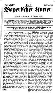 Bayerischer Kurier Freitag 1. Januar 1869