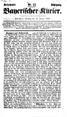 Bayerischer Kurier Dienstag 12. Januar 1869