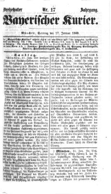 Bayerischer Kurier Sonntag 17. Januar 1869