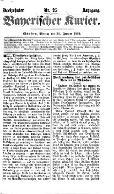 Bayerischer Kurier Montag 25. Januar 1869