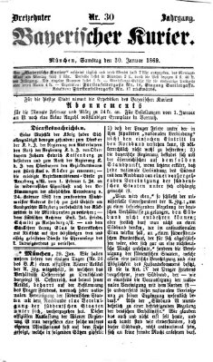 Bayerischer Kurier Samstag 30. Januar 1869