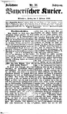 Bayerischer Kurier Freitag 5. Februar 1869