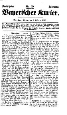 Bayerischer Kurier Montag 8. Februar 1869