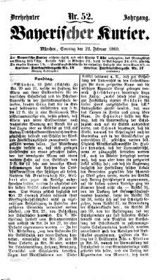 Bayerischer Kurier Sonntag 21. Februar 1869