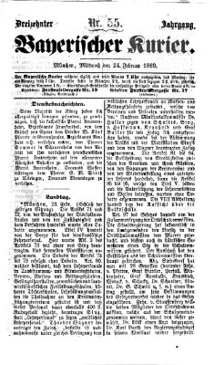 Bayerischer Kurier Mittwoch 24. Februar 1869