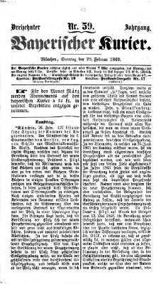 Bayerischer Kurier Sonntag 28. Februar 1869