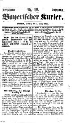 Bayerischer Kurier Montag 1. März 1869