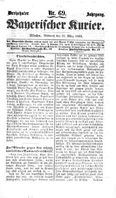 Bayerischer Kurier Mittwoch 10. März 1869