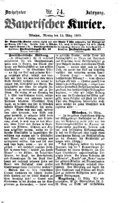 Bayerischer Kurier Montag 15. März 1869