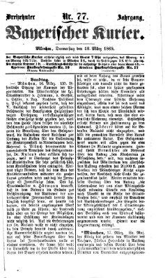 Bayerischer Kurier Donnerstag 18. März 1869