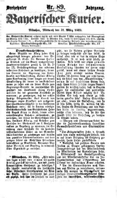 Bayerischer Kurier Mittwoch 31. März 1869