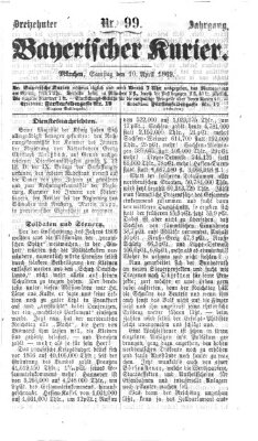 Bayerischer Kurier Samstag 10. April 1869