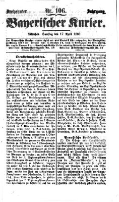 Bayerischer Kurier Samstag 17. April 1869