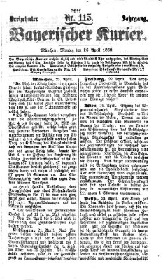 Bayerischer Kurier Montag 26. April 1869