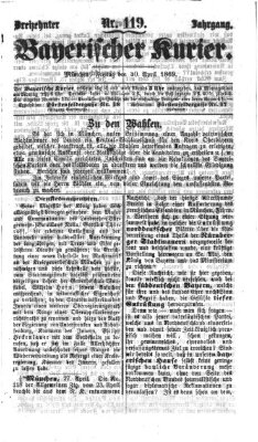 Bayerischer Kurier Freitag 30. April 1869