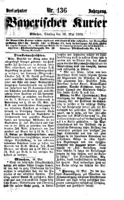 Bayerischer Kurier Dienstag 18. Mai 1869