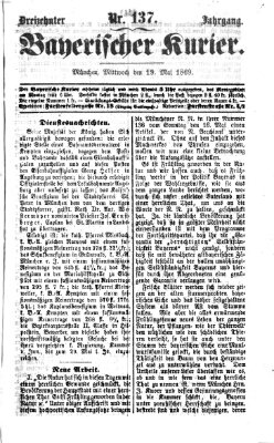 Bayerischer Kurier Mittwoch 19. Mai 1869