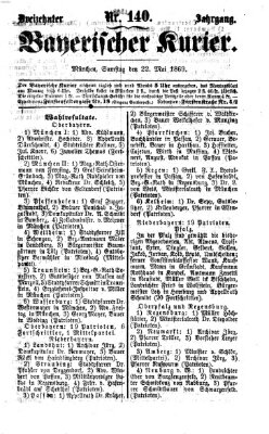 Bayerischer Kurier Samstag 22. Mai 1869