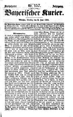 Bayerischer Kurier Dienstag 8. Juni 1869