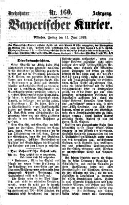 Bayerischer Kurier Freitag 11. Juni 1869