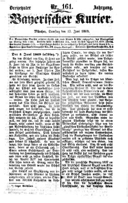 Bayerischer Kurier Samstag 12. Juni 1869