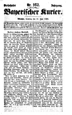 Bayerischer Kurier Sonntag 13. Juni 1869