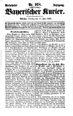 Bayerischer Kurier Samstag 19. Juni 1869