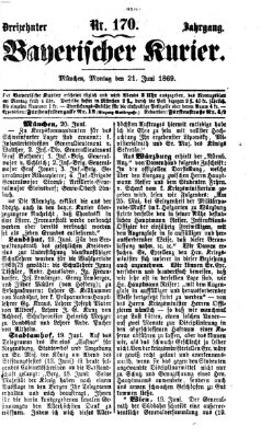 Bayerischer Kurier Montag 21. Juni 1869