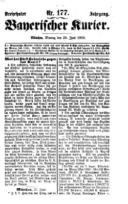 Bayerischer Kurier Montag 28. Juni 1869