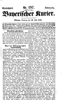 Bayerischer Kurier Sonntag 18. Juli 1869