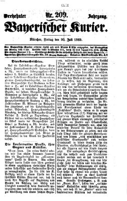 Bayerischer Kurier Freitag 30. Juli 1869