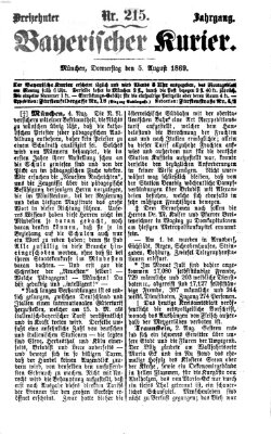 Bayerischer Kurier Donnerstag 5. August 1869