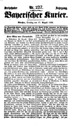 Bayerischer Kurier Dienstag 17. August 1869