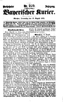 Bayerischer Kurier Donnerstag 19. August 1869