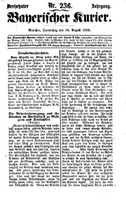 Bayerischer Kurier Donnerstag 26. August 1869