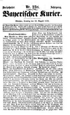 Bayerischer Kurier Samstag 28. August 1869