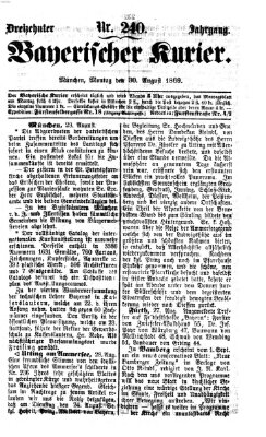 Bayerischer Kurier Montag 30. August 1869