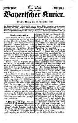 Bayerischer Kurier Montag 13. September 1869