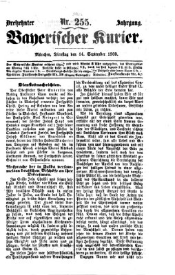 Bayerischer Kurier Dienstag 14. September 1869