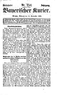 Bayerischer Kurier Mittwoch 15. September 1869