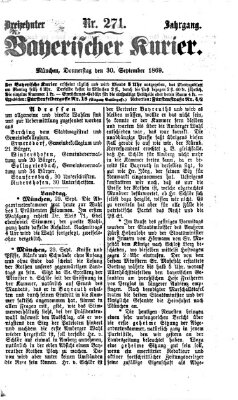 Bayerischer Kurier Donnerstag 30. September 1869