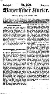 Bayerischer Kurier Freitag 8. Oktober 1869