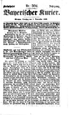 Bayerischer Kurier Dienstag 2. November 1869